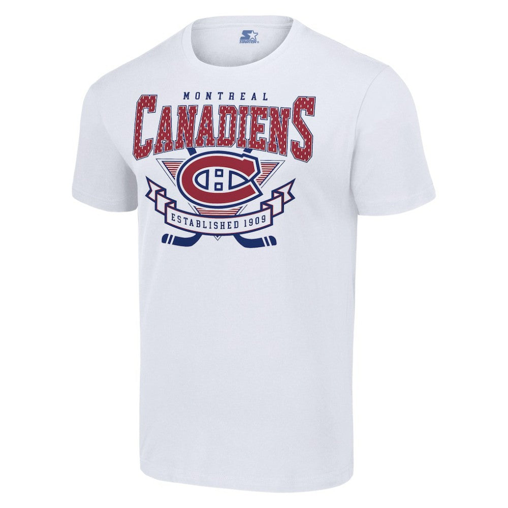 Montreal Canadiens - Starter Team Logo Graphic T-Shirt White