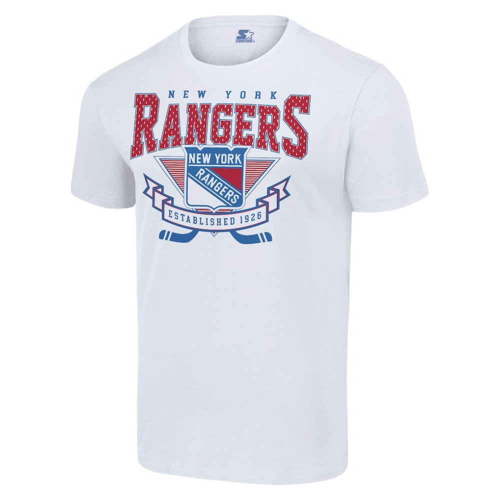 New York Rangers Starter Team Logo Graphic T-Shirt White