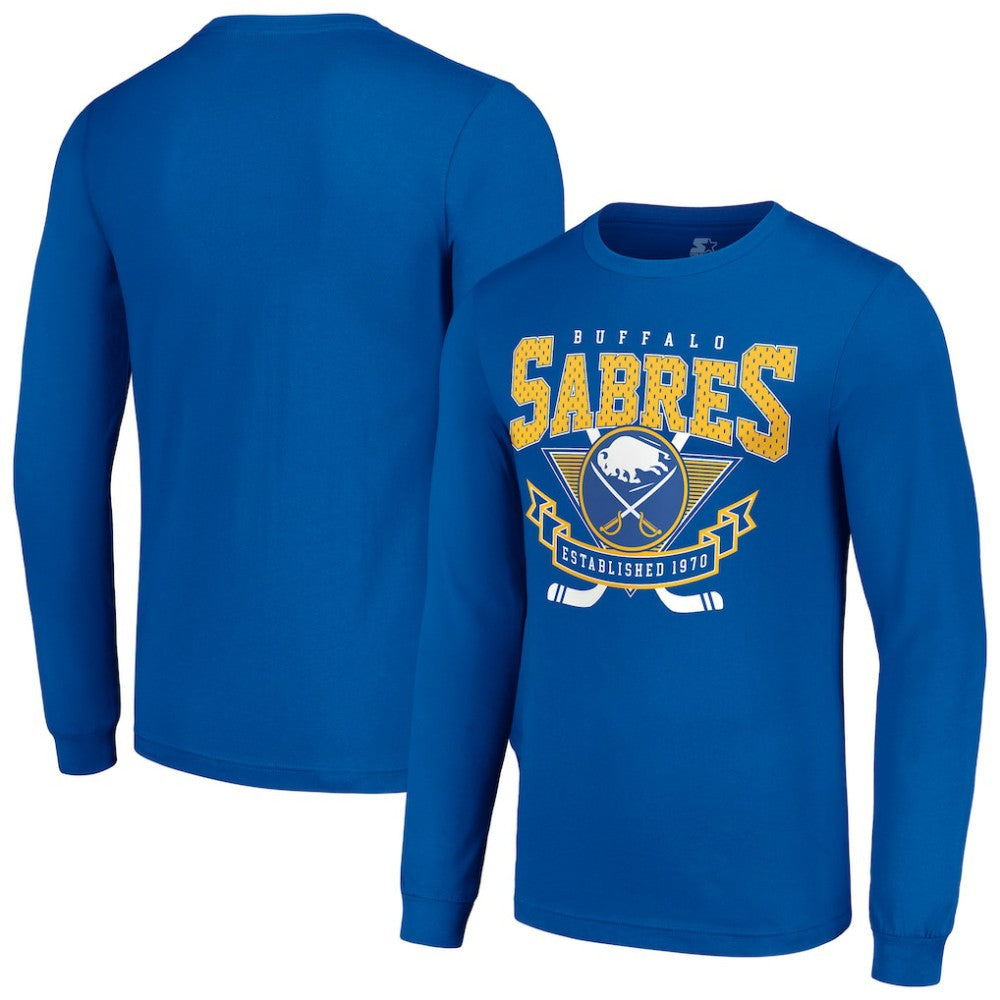 Buffalo Sabres - Starter Team Logo Graphic Long Sleeve T-Shirt Royal