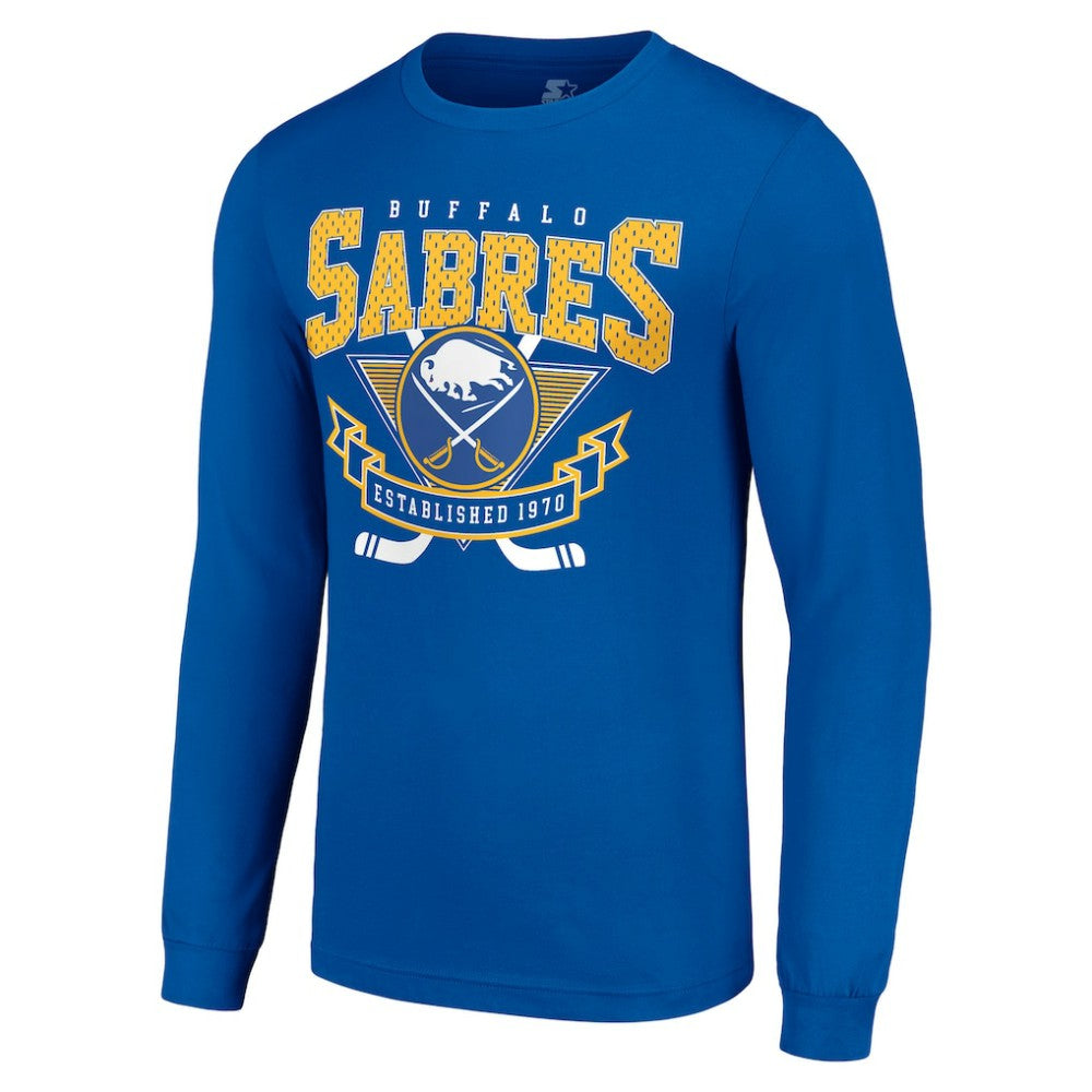 Buffalo Sabres - Starter Team Logo Graphic Long Sleeve T-Shirt Royal