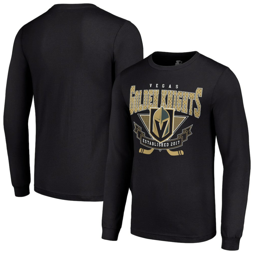 Vegas Golden Knights Starter Team Logo Graphic Long Sleeve T-Shirt Black