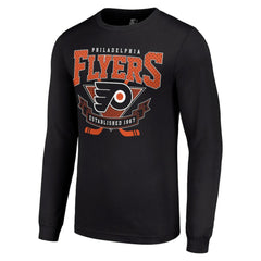 Philadelphia Flyers - Starter Team Logo Graphic Long Sleeve T-Shirt Black