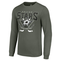 Dallas Stars - Starter Team Logo Graphic Long Sleeve T-Shirt Olive
