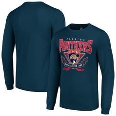 Florida Panthers - Starter Team Logo Graphic Long Sleeve T-Shirt Navy