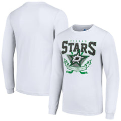 Dallas Stars - Starter Team Logo Graphic Long Sleeve T-Shirt White