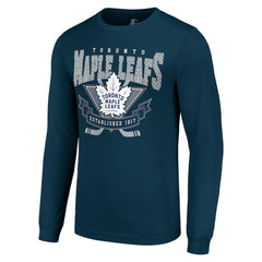 Toronto Maple Leafs - Starter Team Logo Graphic Long Sleeve T-Shirt Navy