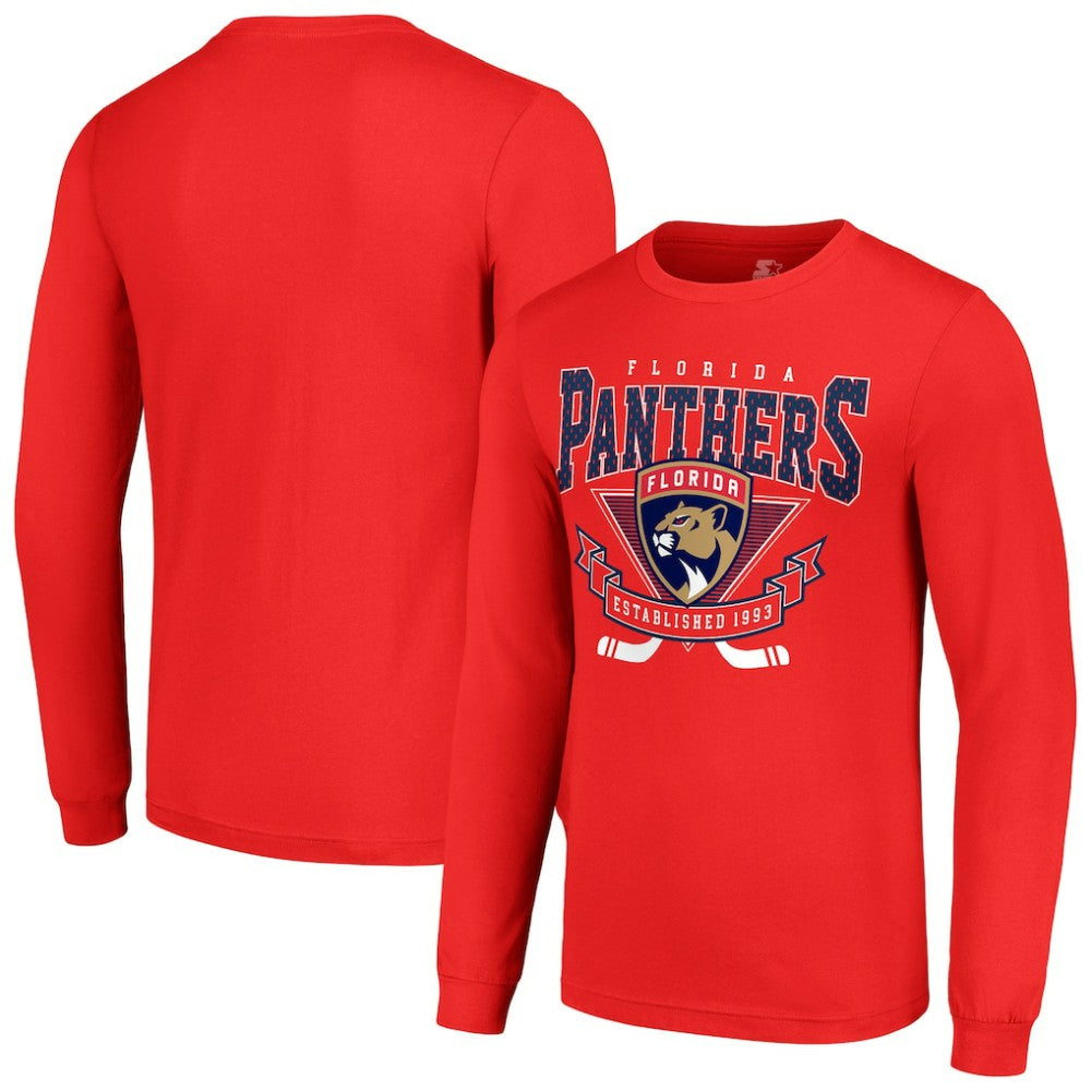 Florida Panthers - Starter Team Logo Graphic Long Sleeve T-Shirt Red