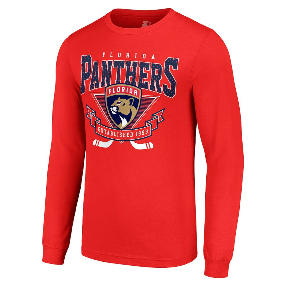 Florida Panthers - Starter Team Logo Graphic Long Sleeve T-Shirt Red