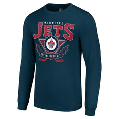 Winnipeg Jets - Starter Team Logo Graphic Long Sleeve T-Shirt Navy