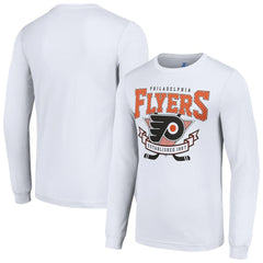 Philadelphia Flyers - Starter Team Logo Graphic Long Sleeve T-Shirt White