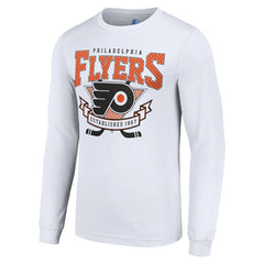 Philadelphia Flyers - Starter Team Logo Graphic Long Sleeve T-Shirt White