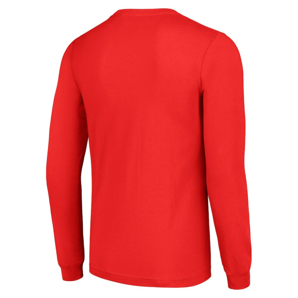 New Jersey Devils - Starter Team Logo Graphic Long Sleeve T-Shirt Red