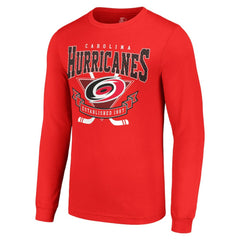 Carolina Hurricanes - Starter Team Logo Graphic Long Sleeve T-Shirt Red