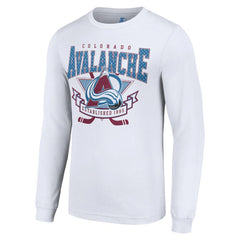 Colorado Avalanche - Starter Team Logo Graphic Long Sleeve T-Shirt White