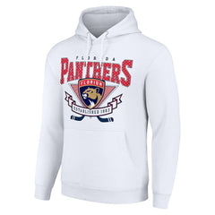 Florida Panthers - Starter ‘80s Inspired Team Logo Graphic Pullover Hoodie White
