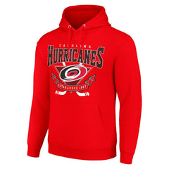 Carolina Hurricanes - Starter Team Logo Graphic Fleece Tri-Blend Pullover Hoodie Red