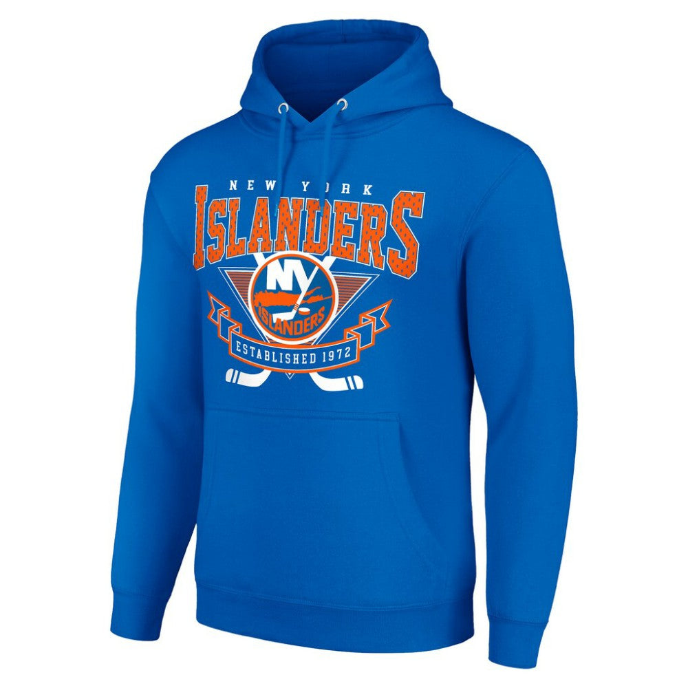New York Islanders - Starter Team Logo Graphic Fleece Tri-Blend Pullover Hoodie Royal