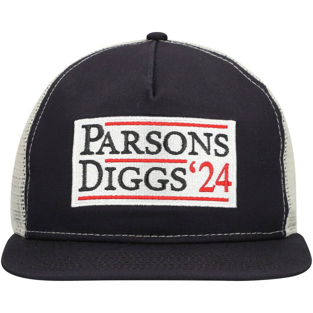 Dallas Cowboys New Era Election Trucker Golfer Snapback Hat Navy/Natural - NFL