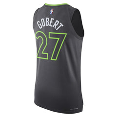 NBA - Rudy Gobert Minnesota Timberwolves Jordan Brand Authentic Jersey - Statement Edition - Anthracite