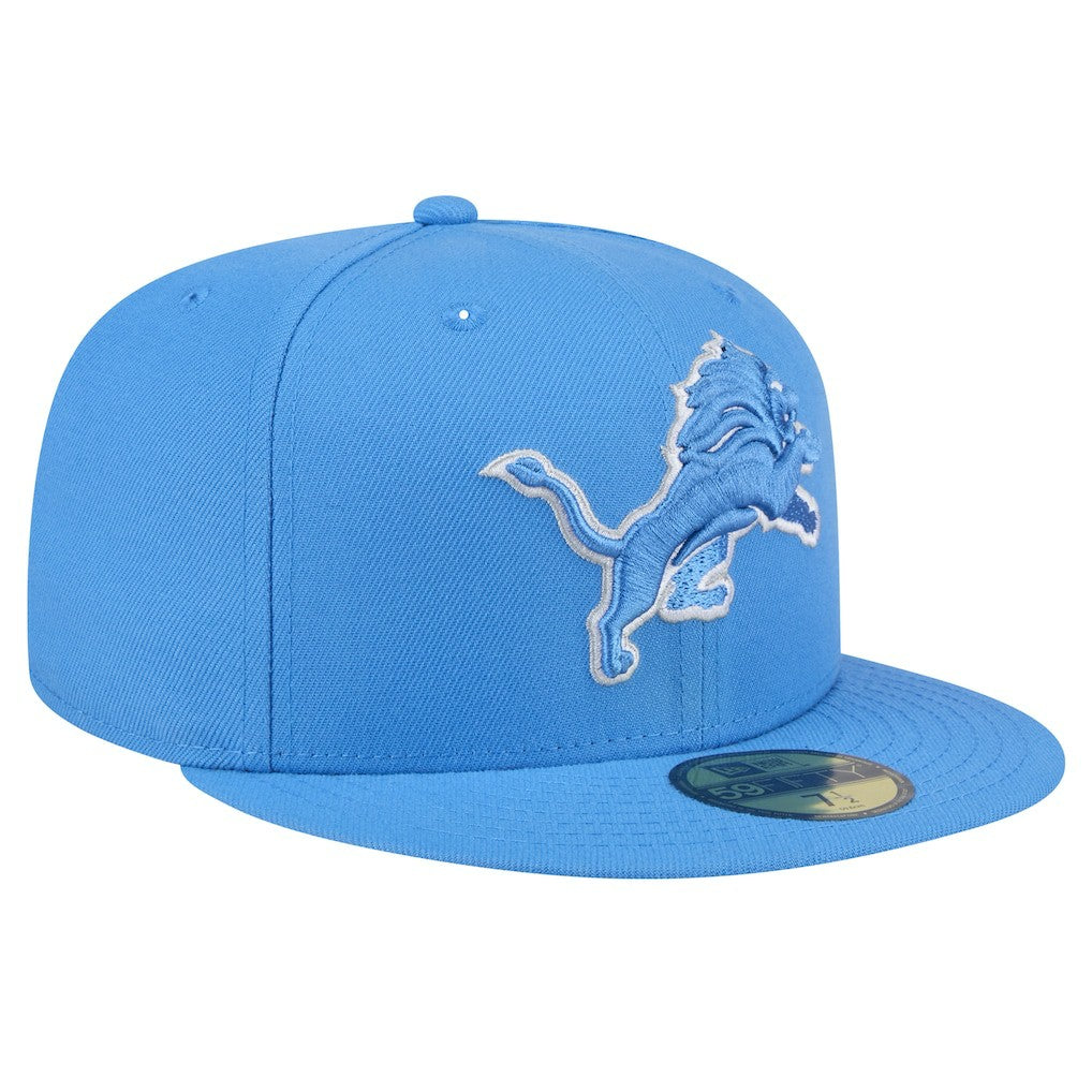 Detroit Lions New Era Omaha 59FIFTY Fitted Hat Blue - NFL