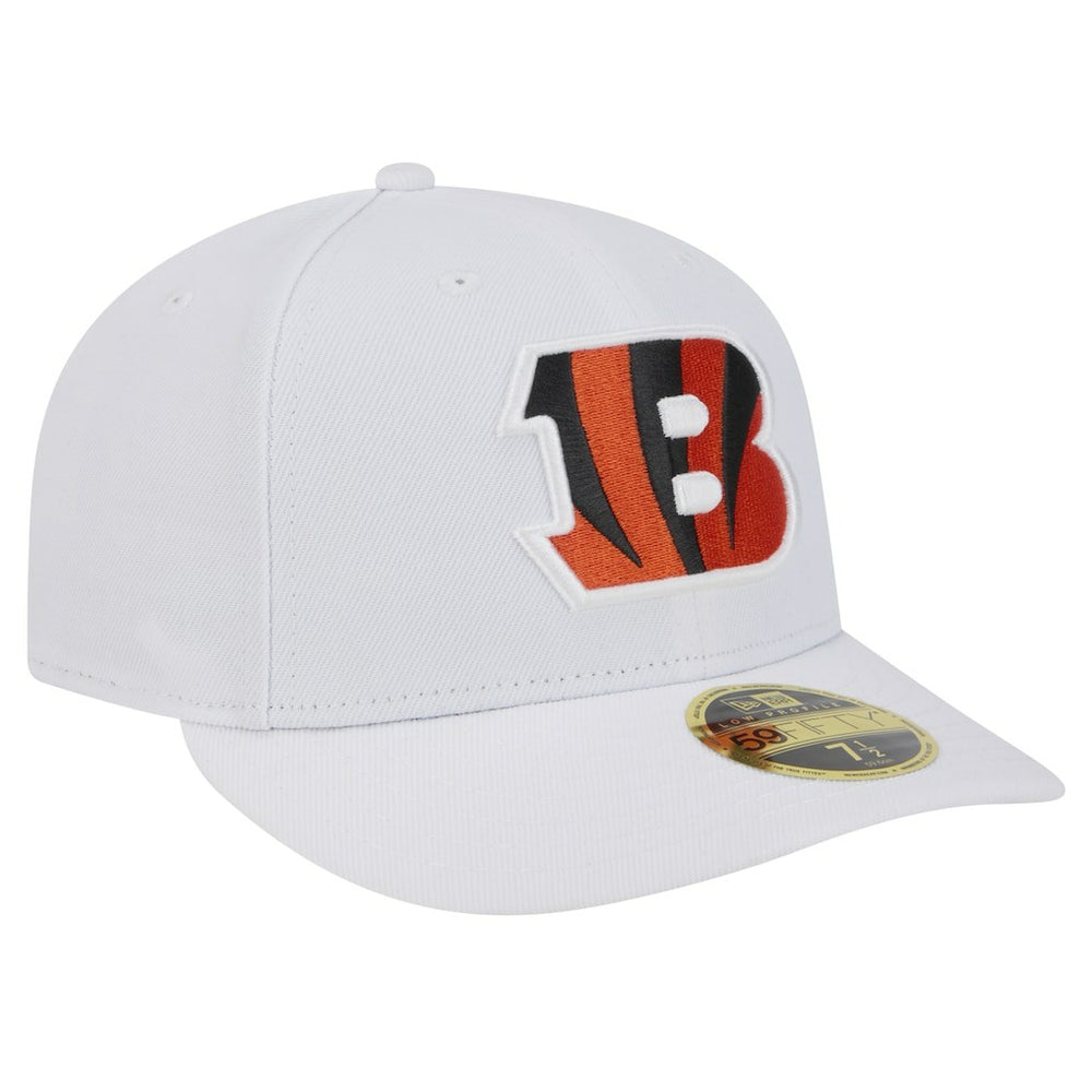 Cincinnati Bengals New Era Omaha Low Profile 59FIFTY Fitted Hat White - NFL