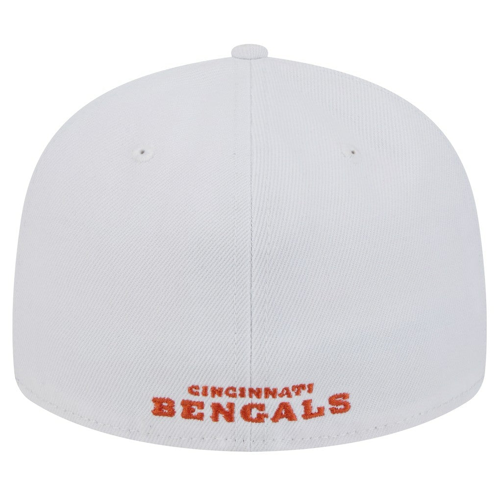 Cincinnati Bengals New Era Omaha Low Profile 59FIFTY Fitted Hat White - NFL