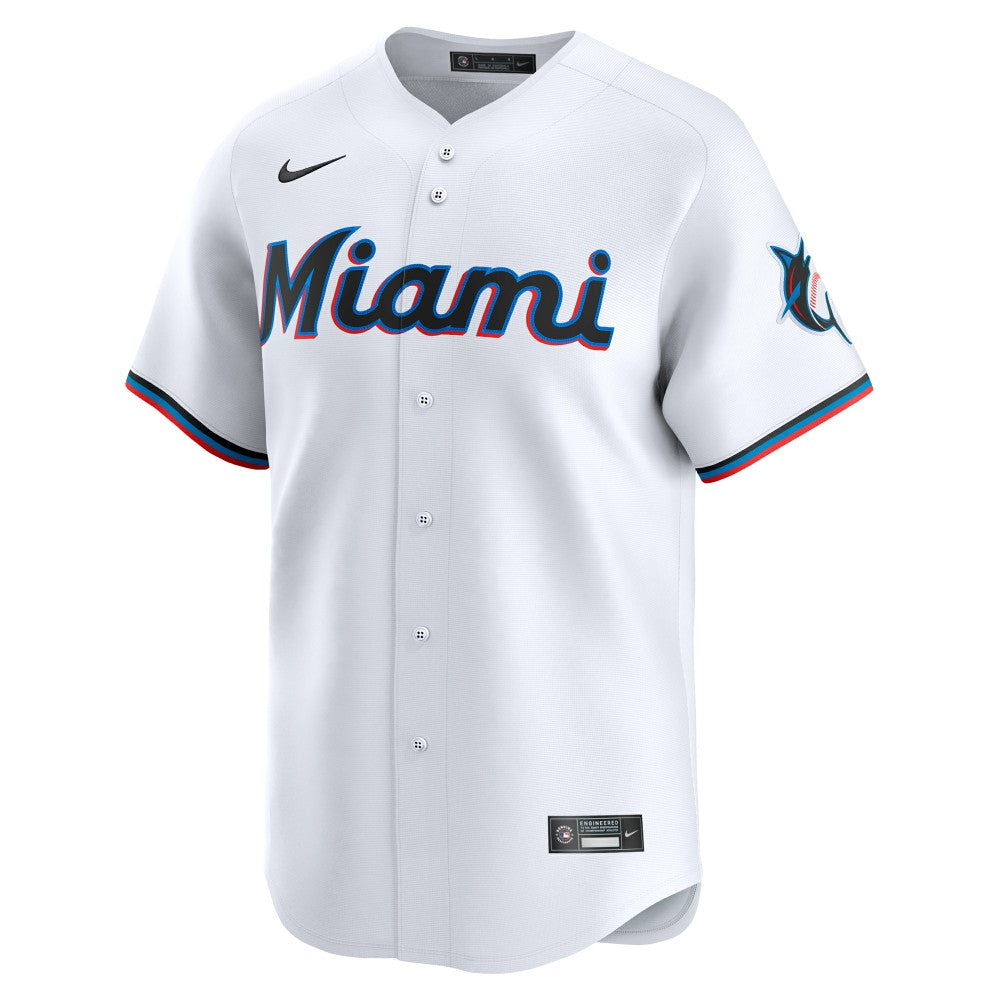 Miami Marlins Nike #1 Dad Home Limited Jersey - White | MLB Jerseys