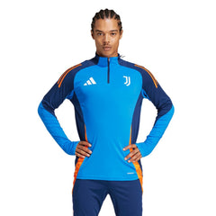 Adidas Juventus 2024/25 AEROREADY Raglan Quarter-Zip Training Top - Blue