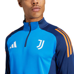 Adidas Juventus 2024/25 AEROREADY Raglan Quarter-Zip Training Top - Blue