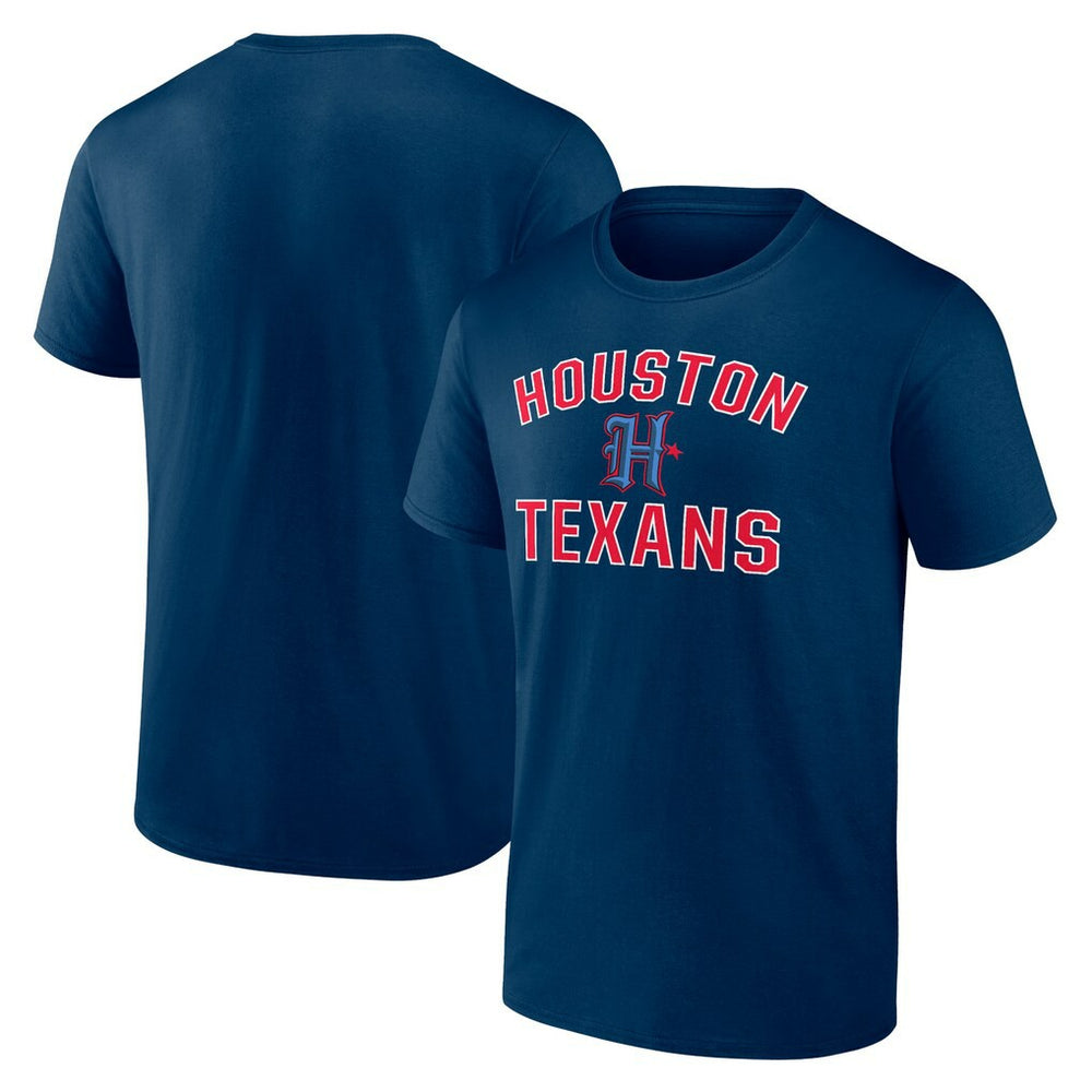 Houston Texans Secondary Logo Victory Arch T-Shirt Navy - NFL