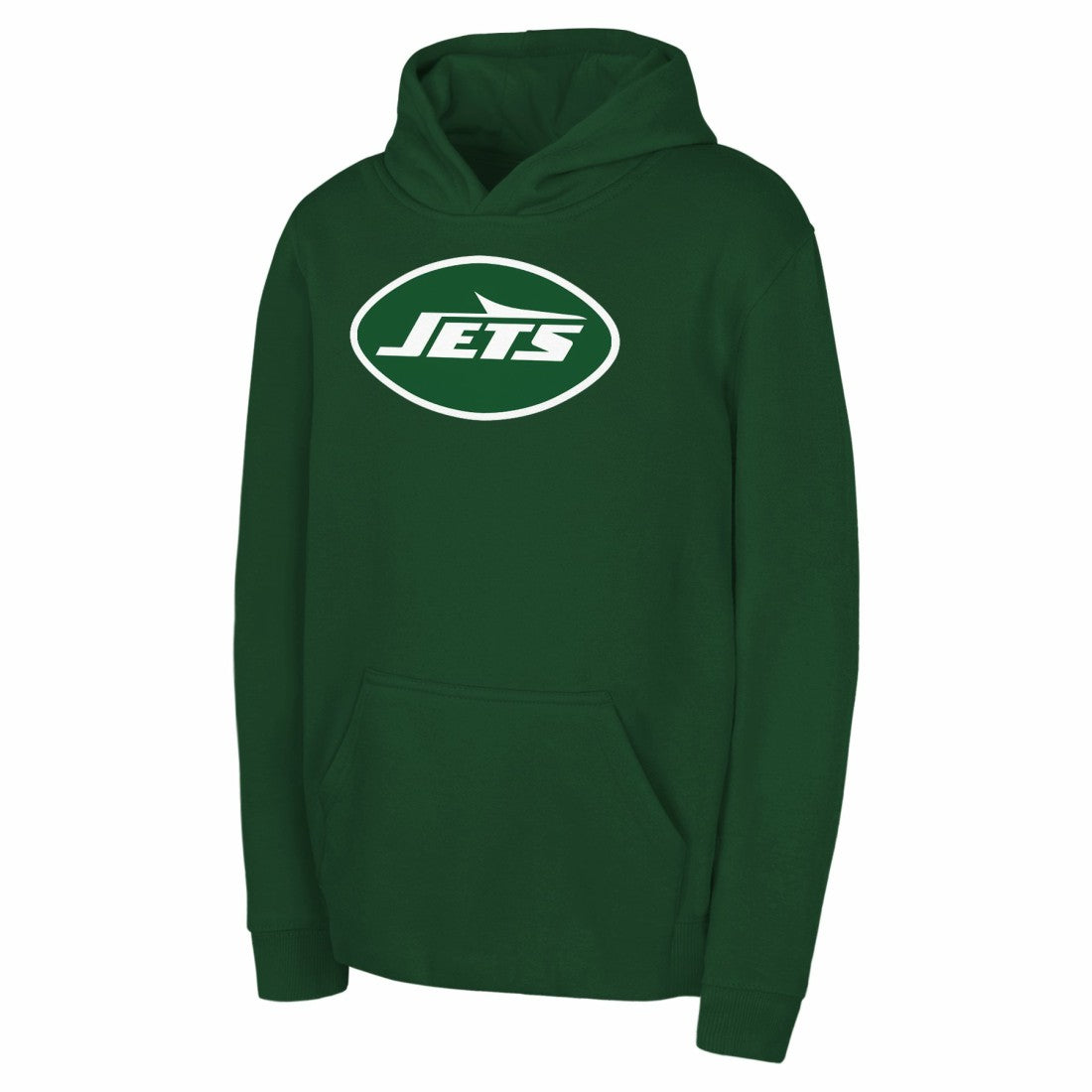 New York Jets Youth Team Logo Pullover Hoodie Green - NFL