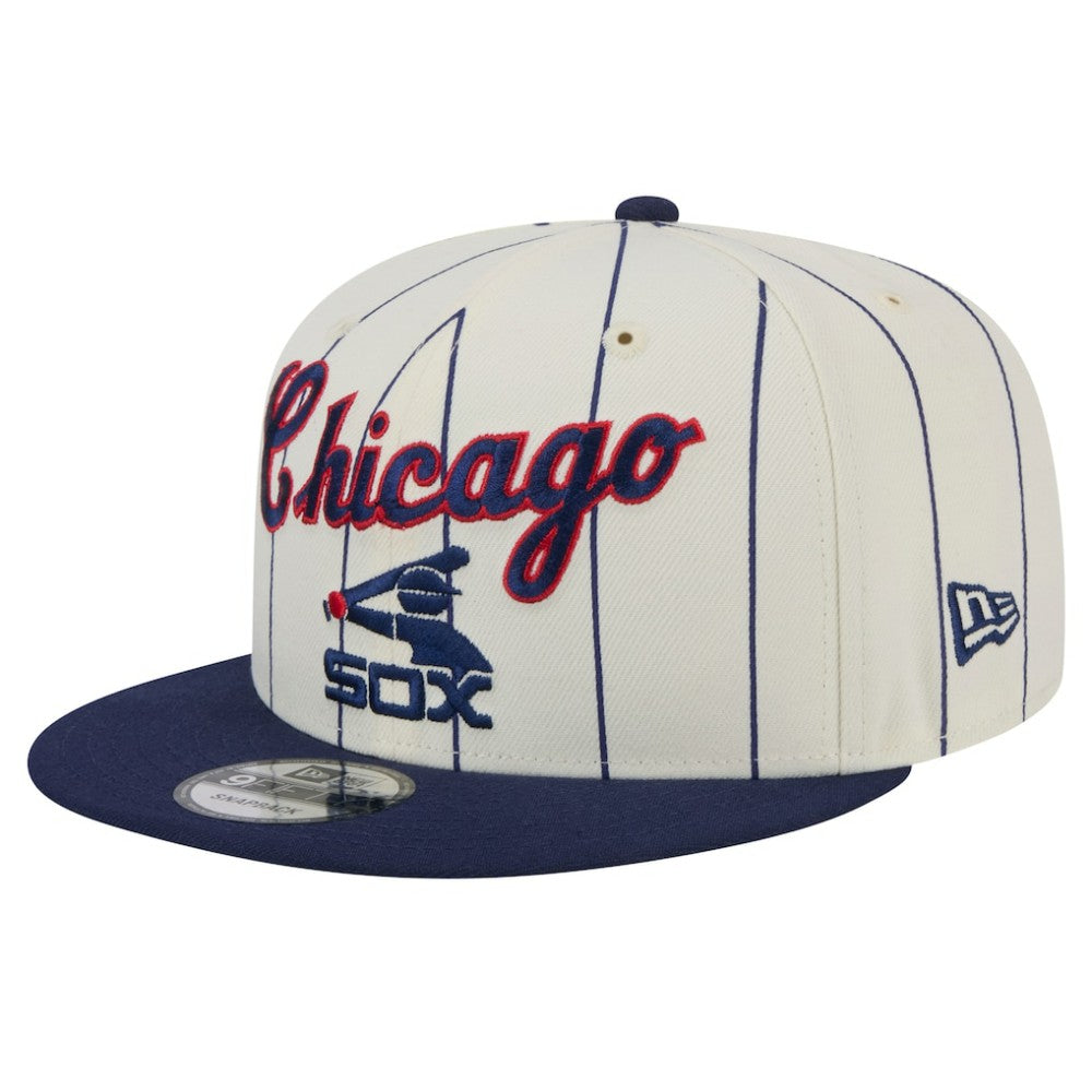 Chicago White Sox New Era Jersey Pinstripe 9FIFTY Snapback Hat Clearance