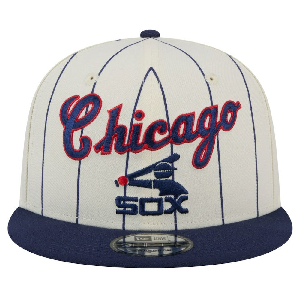 Chicago White Sox New Era Jersey Pinstripe 9FIFTY Snapback Hat Clearance