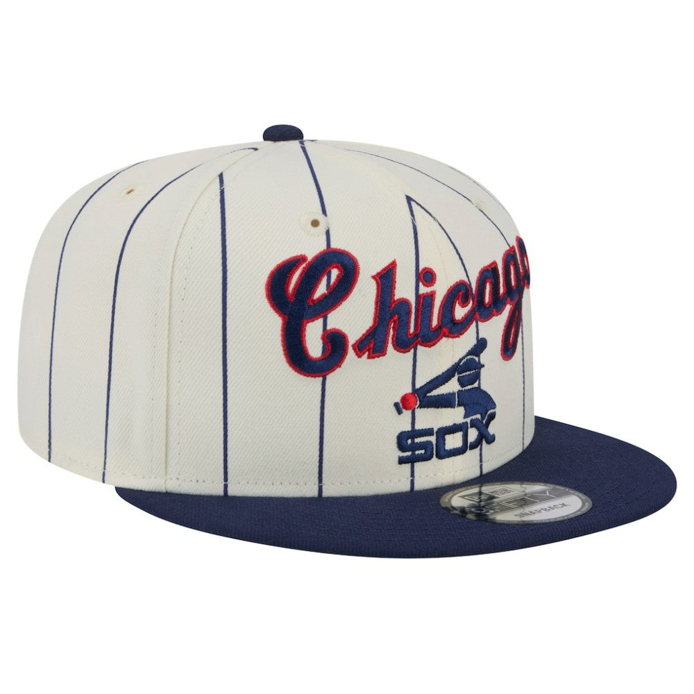 Chicago White Sox New Era Jersey Pinstripe 9FIFTY Snapback Hat Clearance