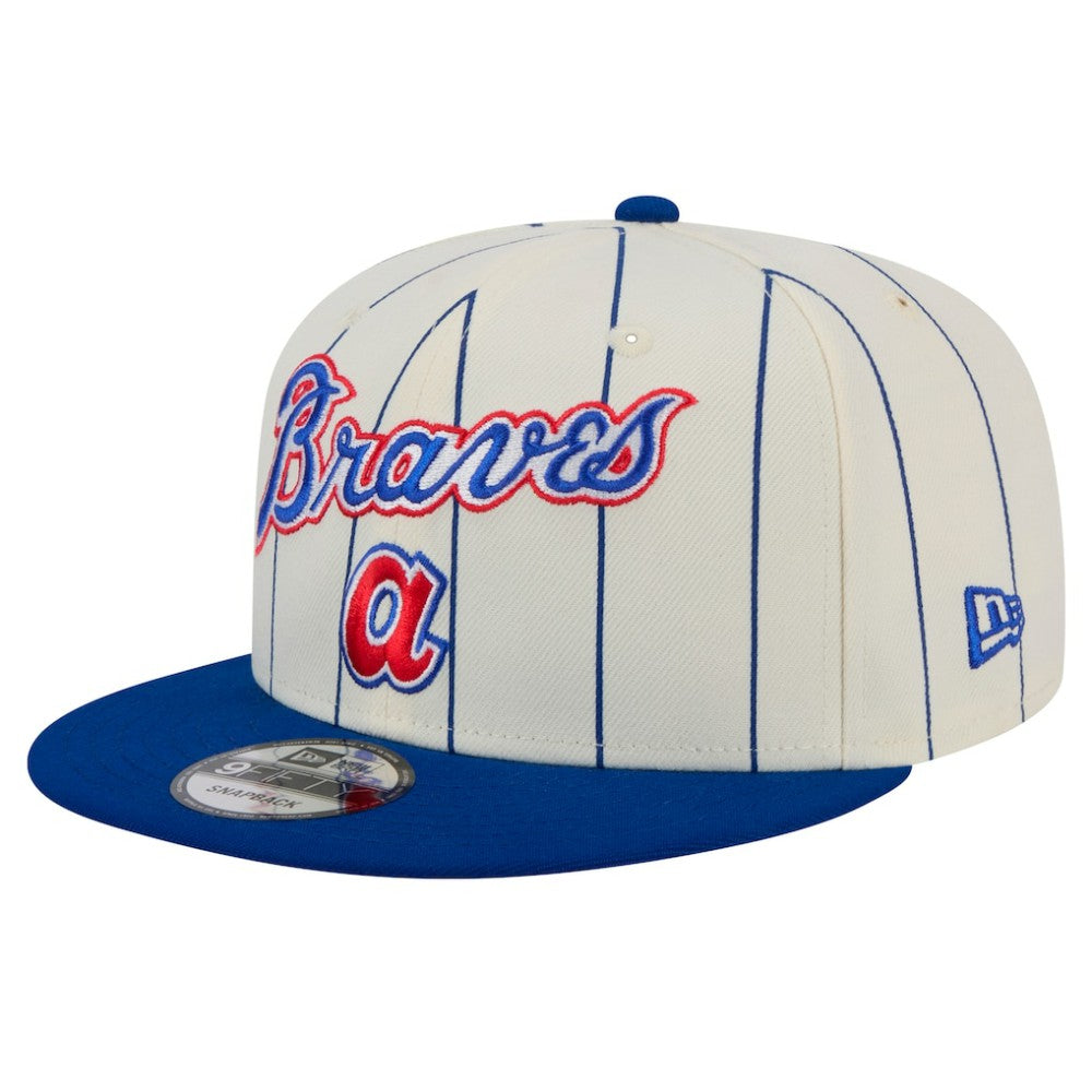 Atlanta Braves New Era Jersey Pinstripe 9FIFTY Snapback Hat Online