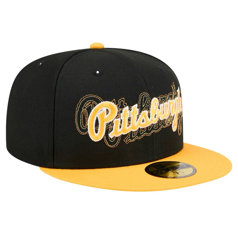 Pittsburgh Pirates New Era Shadow Stitch 59FIFTY Fitted Hat discount
