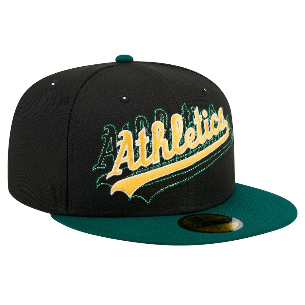 Athletics New Era Shadow Stitch 59FIFTY Fitted Hat Sale