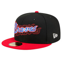 Atlanta Braves New Era Shadow Stitch 59FIFTY Fitted Hat Lifestyle