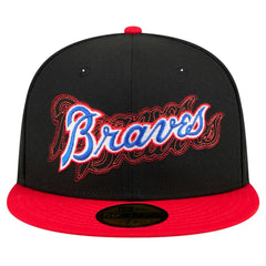 Atlanta Braves New Era Shadow Stitch 59FIFTY Fitted Hat Lifestyle
