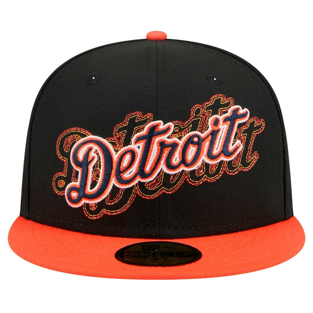 Detroit Tigers New Era Shadow Stitch 59FIFTY Fitted Hat discount