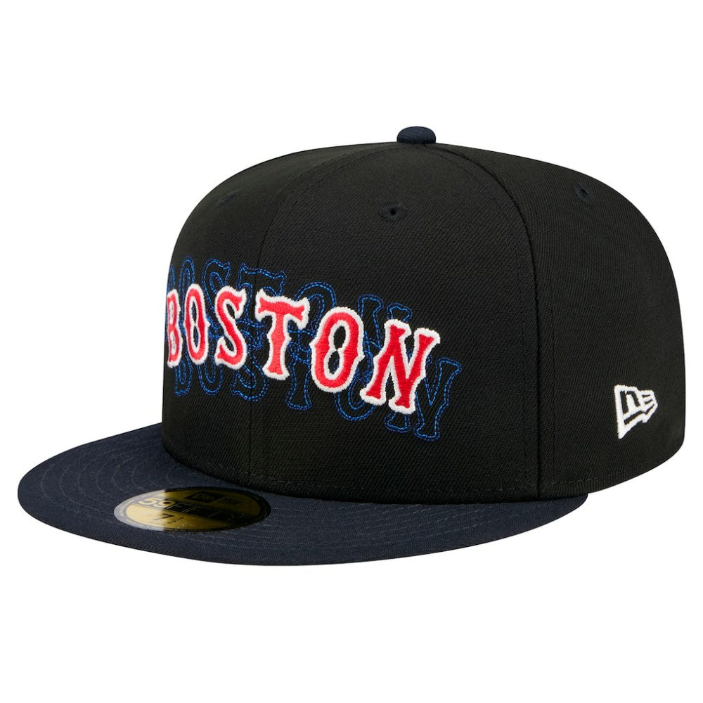 Boston Red Sox New Era Shadow Stitch 59FIFTY Fitted Hat for sale