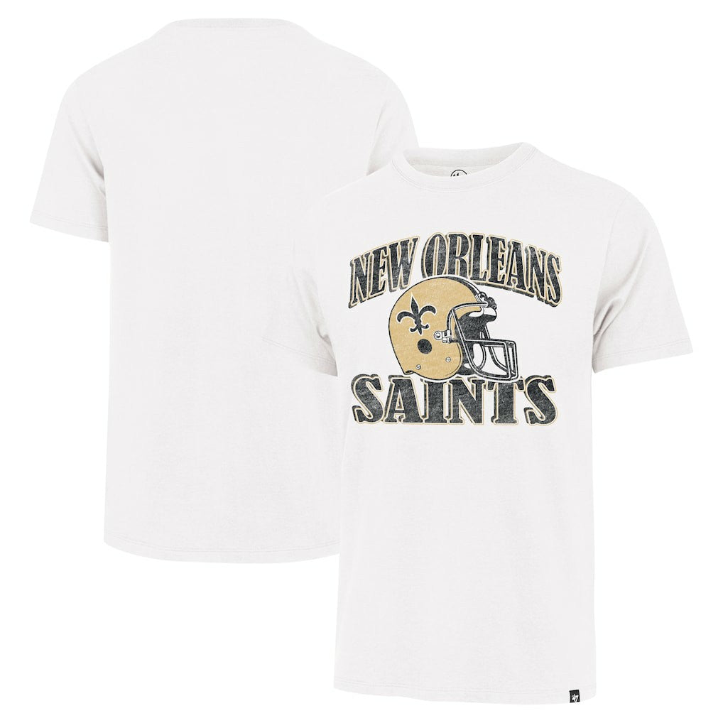 New Orleans Saints '47 Overrun Franklin Throwback T-Shirt Cream - 47 brand