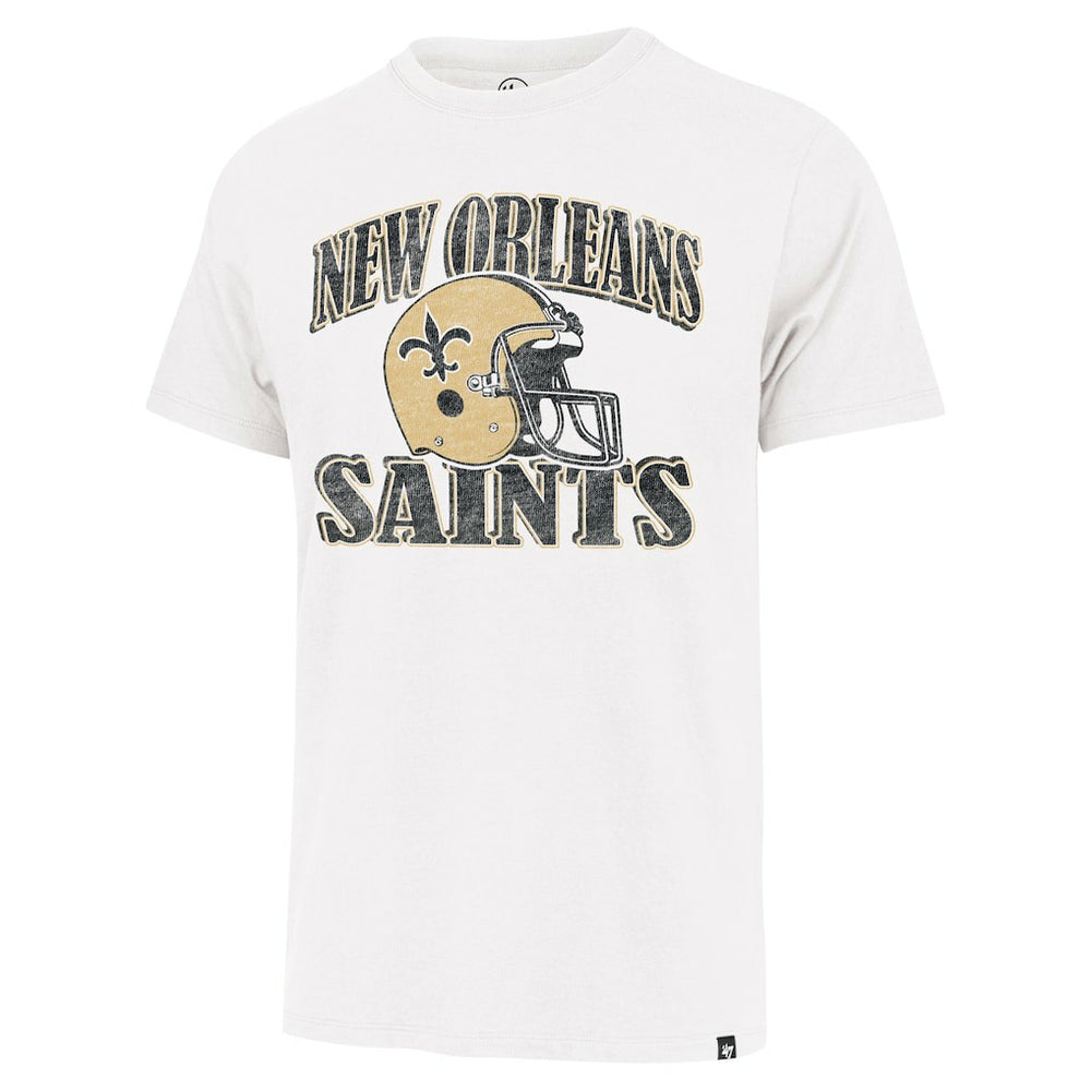 New Orleans Saints '47 Overrun Franklin Throwback T-Shirt Cream - 47 brand