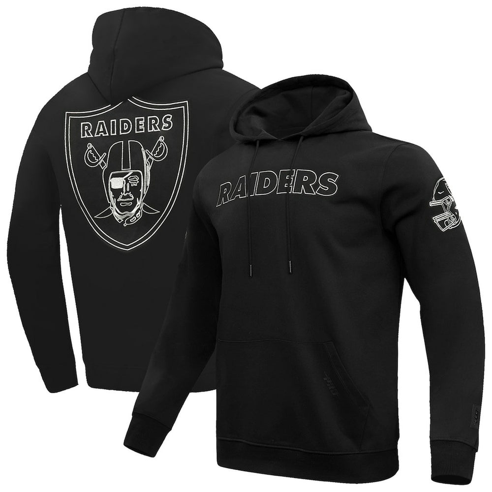 Las Vegas Raiders Pro Standard Classic Chenille Pullover Hoodie Black - NFL