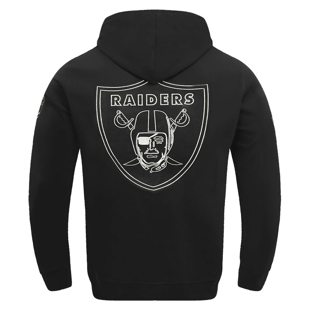 Las Vegas Raiders Pro Standard Classic Chenille Pullover Hoodie Black - NFL