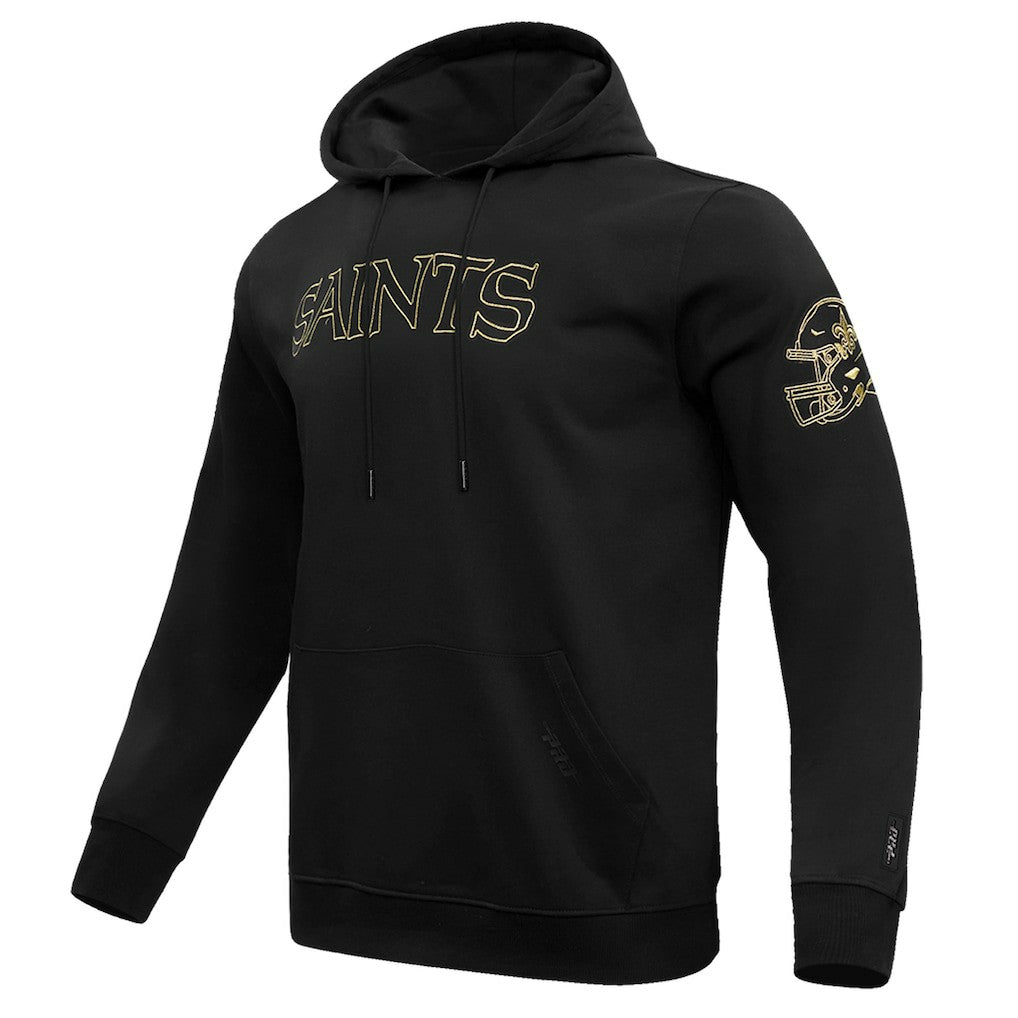 New Orleans Saints Pro Standard Classic Chenille Pullover Hoodie Black - NFL