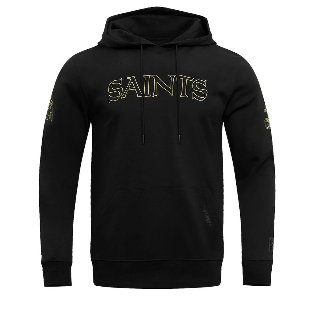 New Orleans Saints Pro Standard Classic Chenille Pullover Hoodie Black - NFL