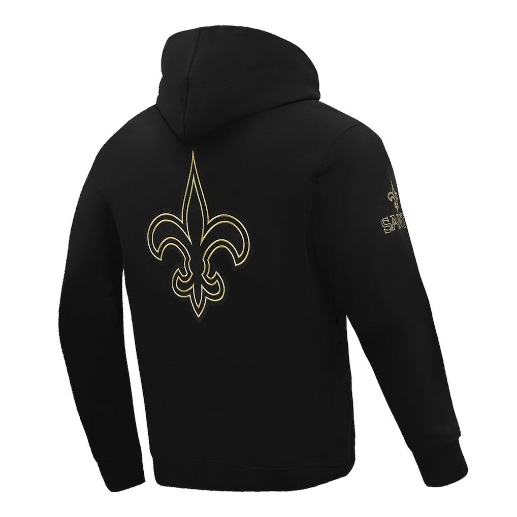 New Orleans Saints Pro Standard Classic Chenille Pullover Hoodie Black - NFL