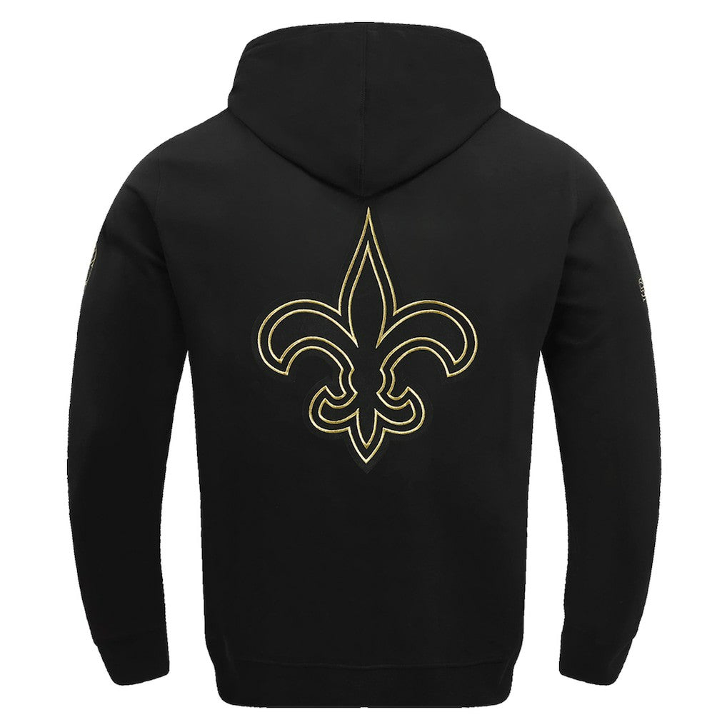 New Orleans Saints Pro Standard Classic Chenille Pullover Hoodie Black - NFL
