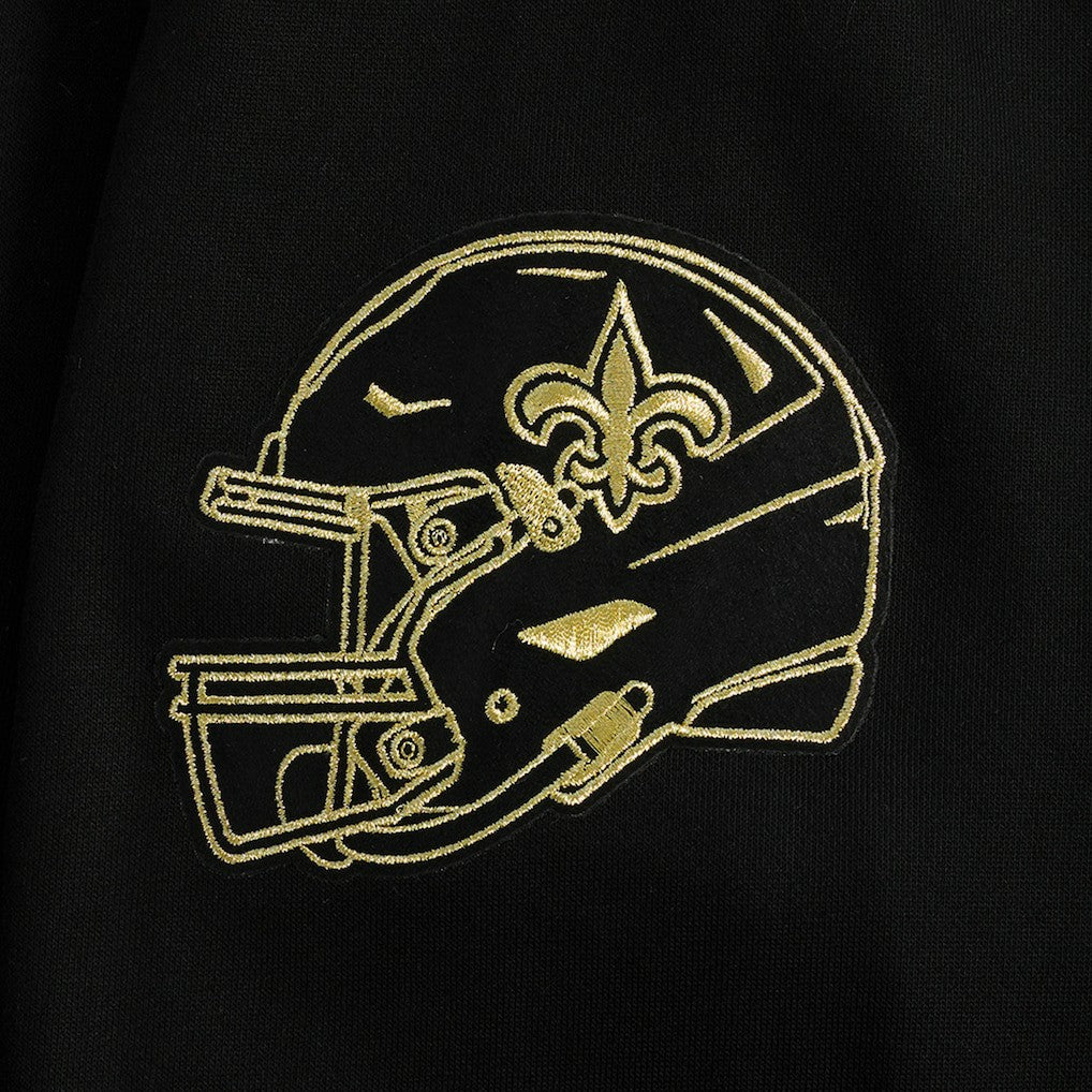 New Orleans Saints Pro Standard Classic Chenille Pullover Hoodie Black - NFL
